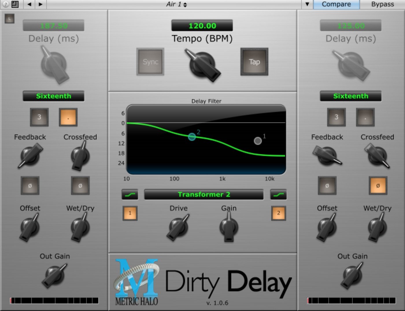 Metric Halo Dirty Delay Mac PC Delay eLicense